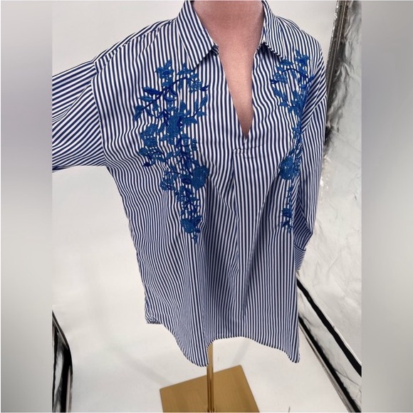 EUC Karen Saddler Striped Tunic - Picture 3 of 11